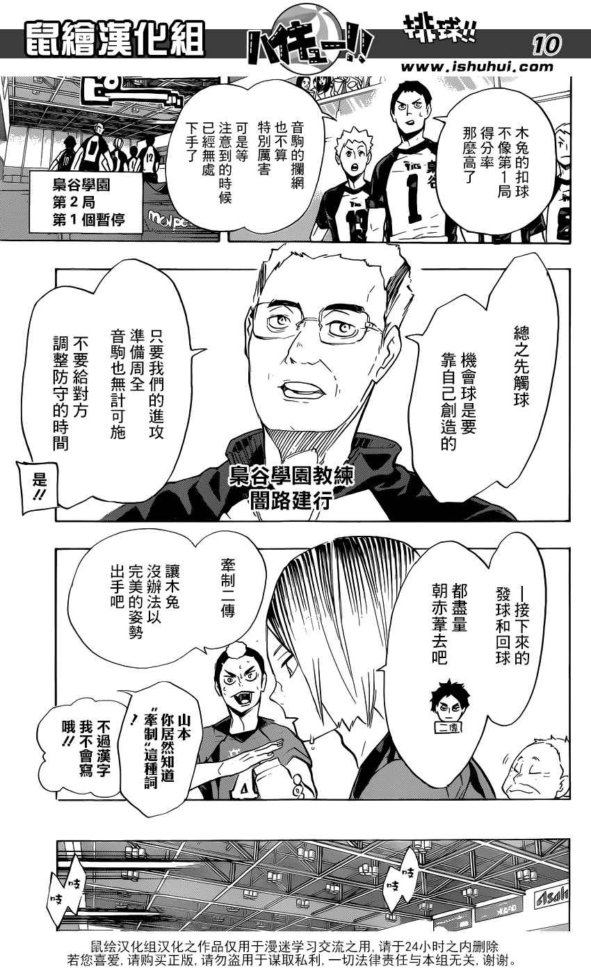 《排球少年!!》漫画最新章节第194话免费下拉式在线观看章节第【10】张图片