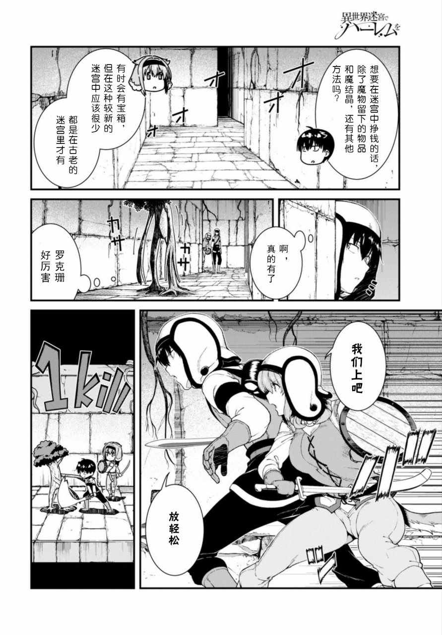 《在异世界迷宫开后宫》漫画最新章节第14话免费下拉式在线观看章节第【9】张图片