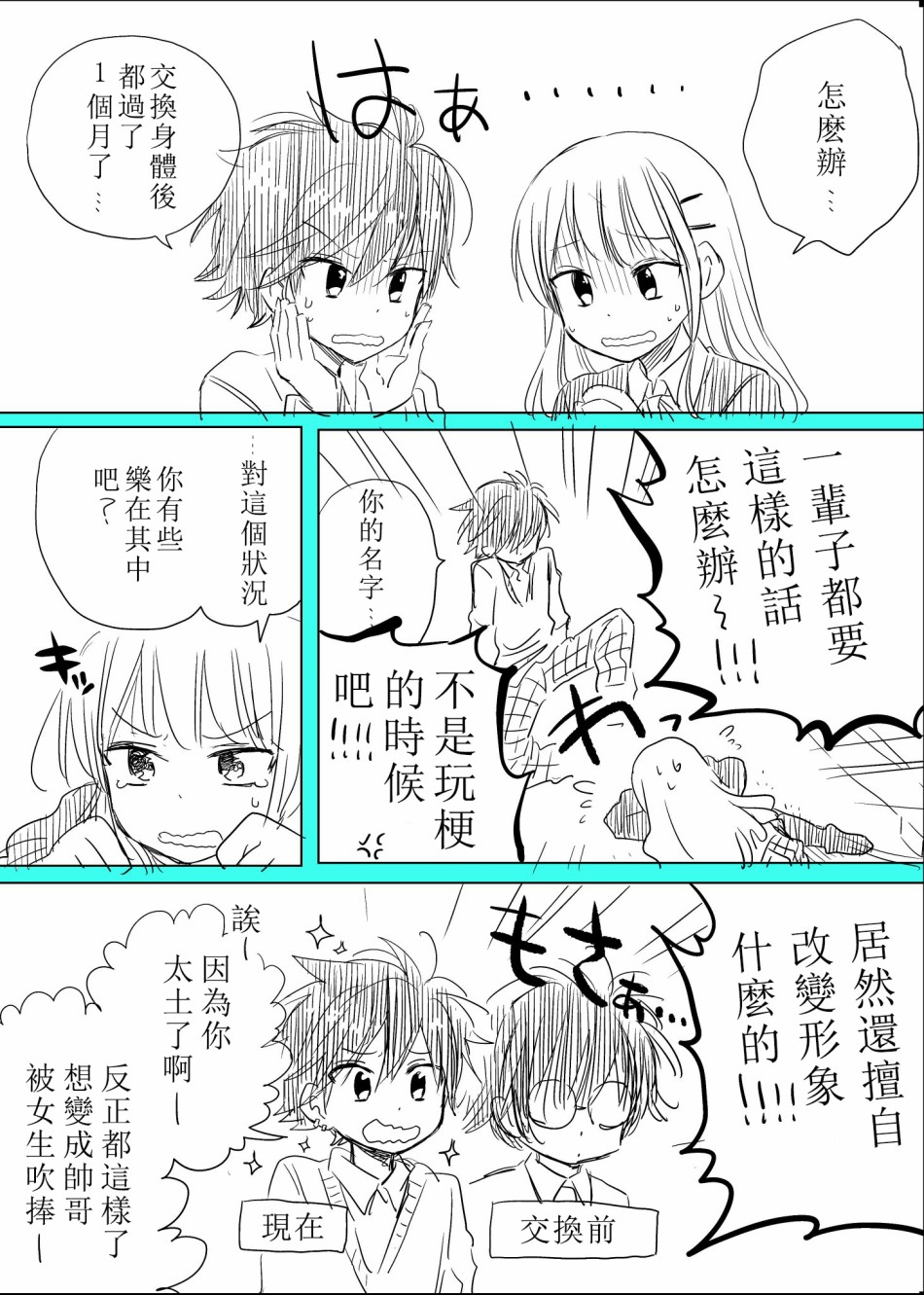 《交换了身体的男女双胞胎》漫画最新章节第1话免费下拉式在线观看章节第【1】张图片