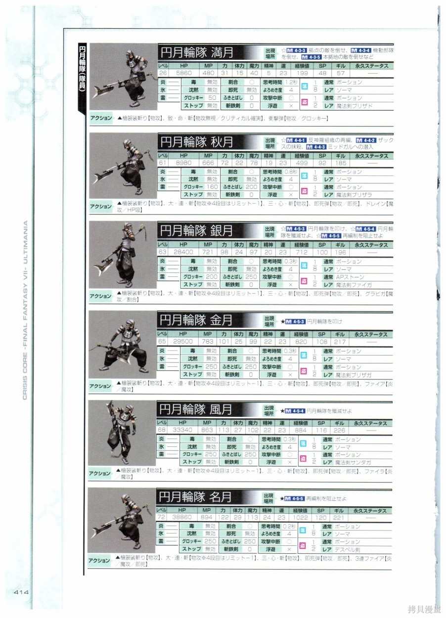 《最终幻想7系列设定集》漫画最新章节第1卷免费下拉式在线观看章节第【414】张图片