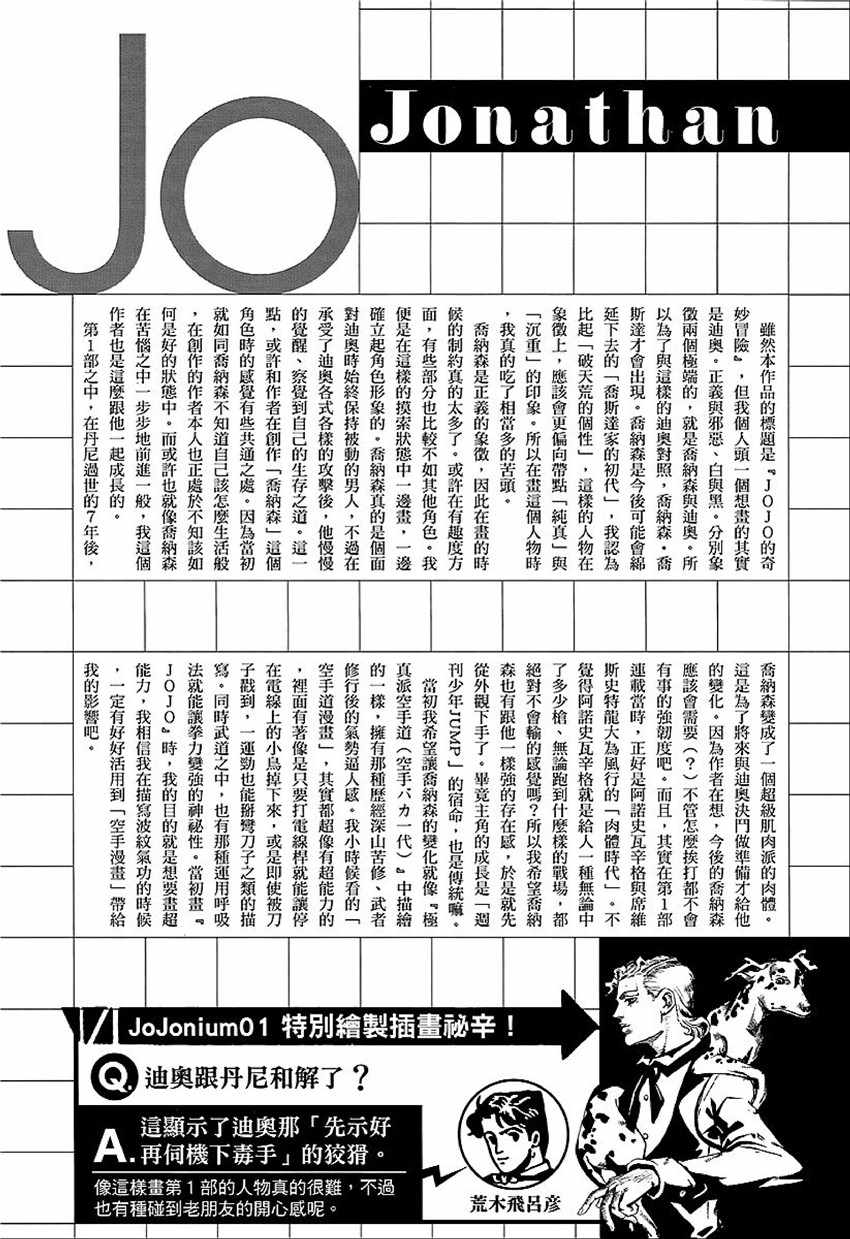 《STEEL BALL RUN》漫画最新章节奇妙冒险第08部 角色创作密话免费下拉式在线观看章节第【3】张图片