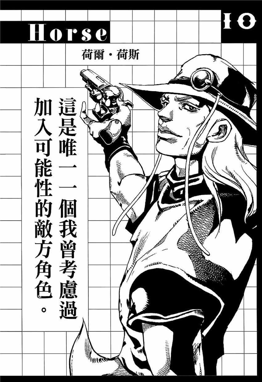 《STEEL BALL RUN》漫画最新章节奇妙冒险第08部 角色创作密话免费下拉式在线观看章节第【20】张图片