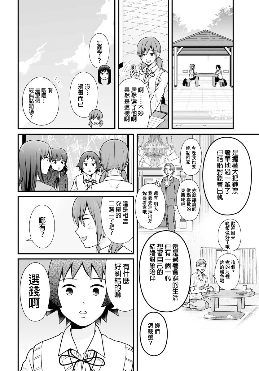 《女高中生的虚度日常》漫画最新章节第103话 二选一免费下拉式在线观看章节第【4】张图片