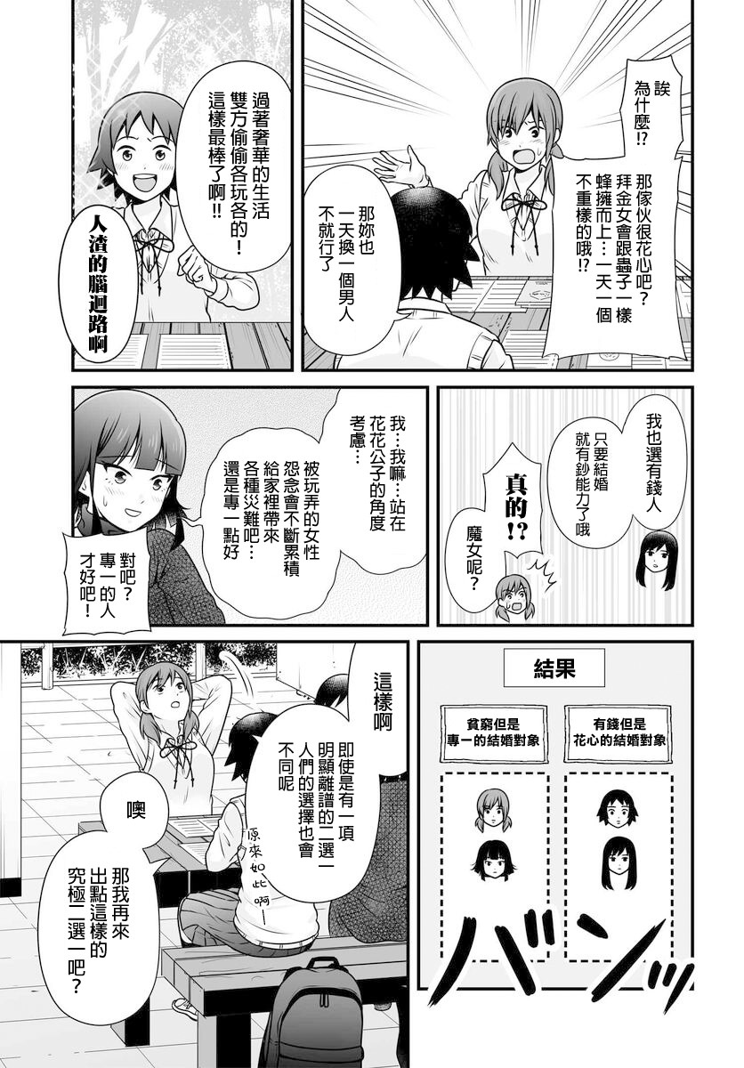 《女高中生的虚度日常》漫画最新章节第103话 二选一免费下拉式在线观看章节第【5】张图片