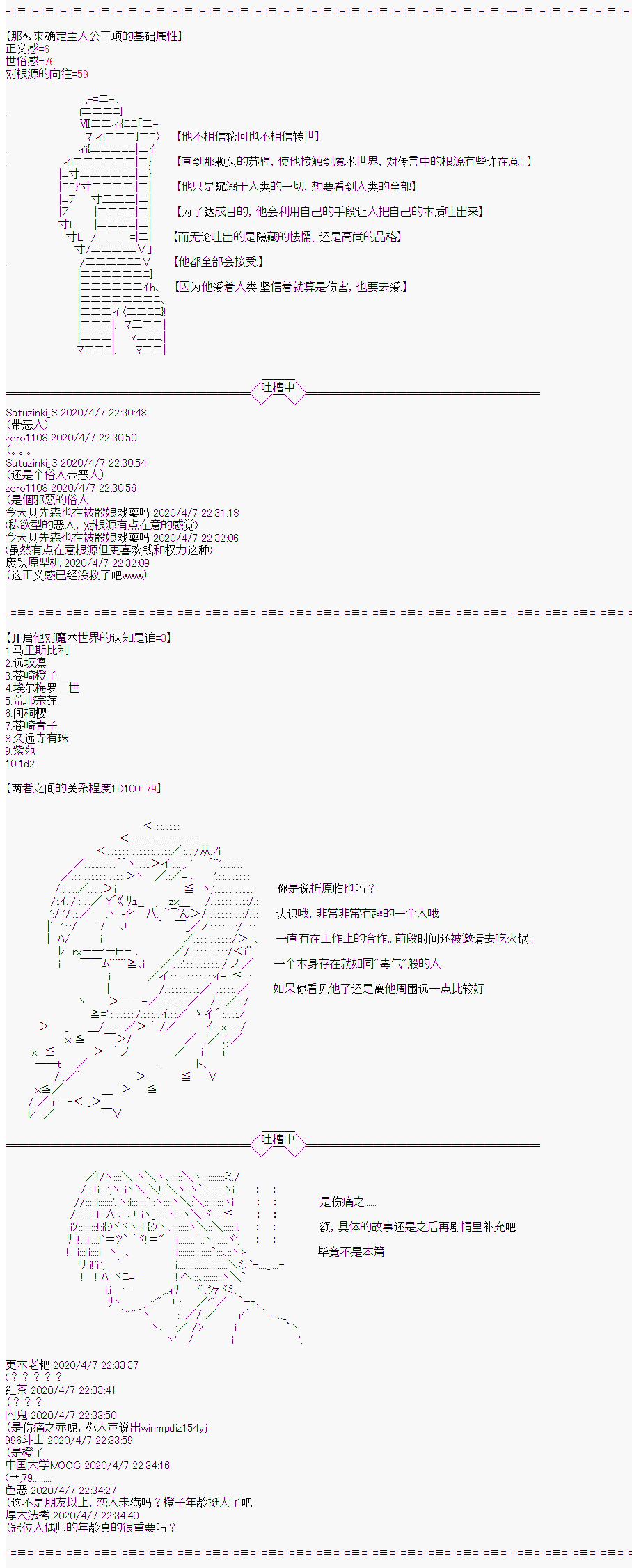 《折原临也的人理观察》漫画最新章节设定集免费下拉式在线观看章节第【2】张图片