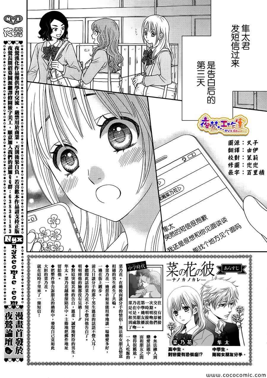 《菜乃花的他》漫画最新章节第3话免费下拉式在线观看章节第【2】张图片