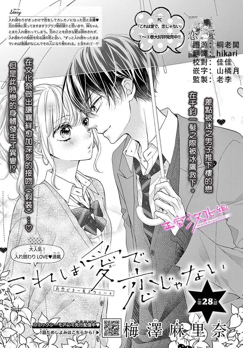 《此爱非恋》漫画最新章节第28话免费下拉式在线观看章节第【1】张图片