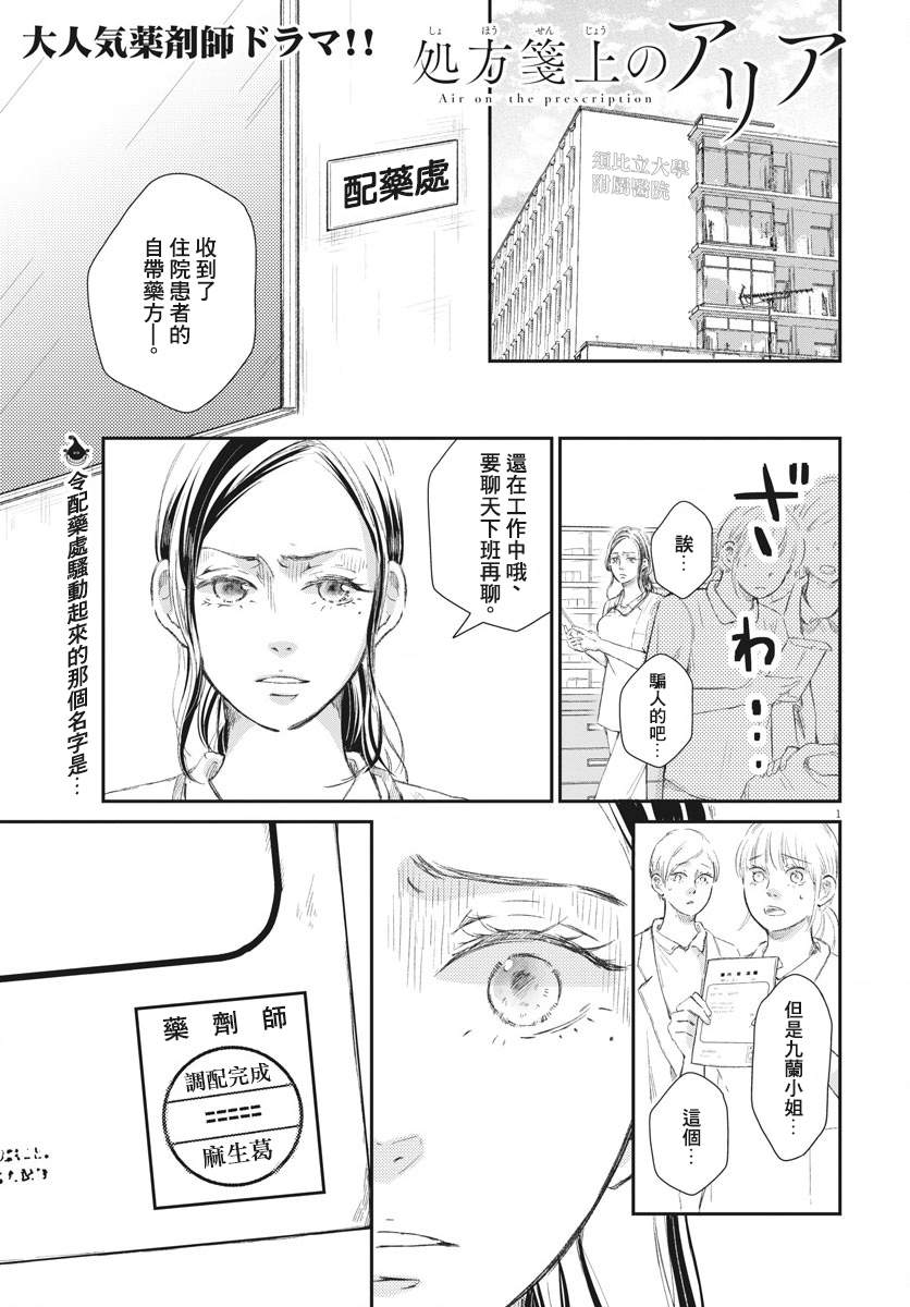 《处方笺上的咏叹调》漫画最新章节第6话免费下拉式在线观看章节第【1】张图片