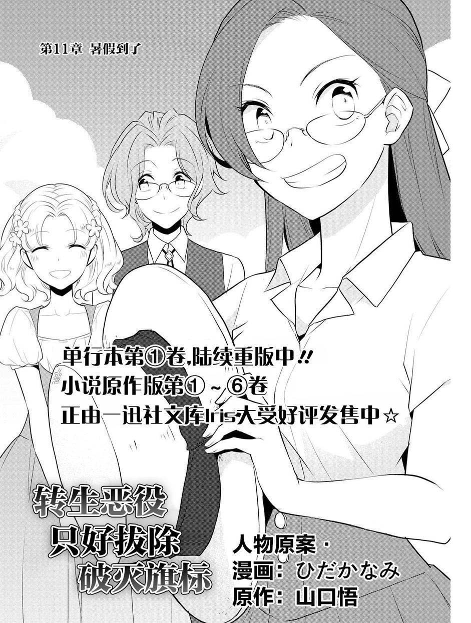 《转生成为了只有乙女游戏破灭 Flag 的邪恶大小姐》漫画最新章节第11话免费下拉式在线观看章节第【1】张图片