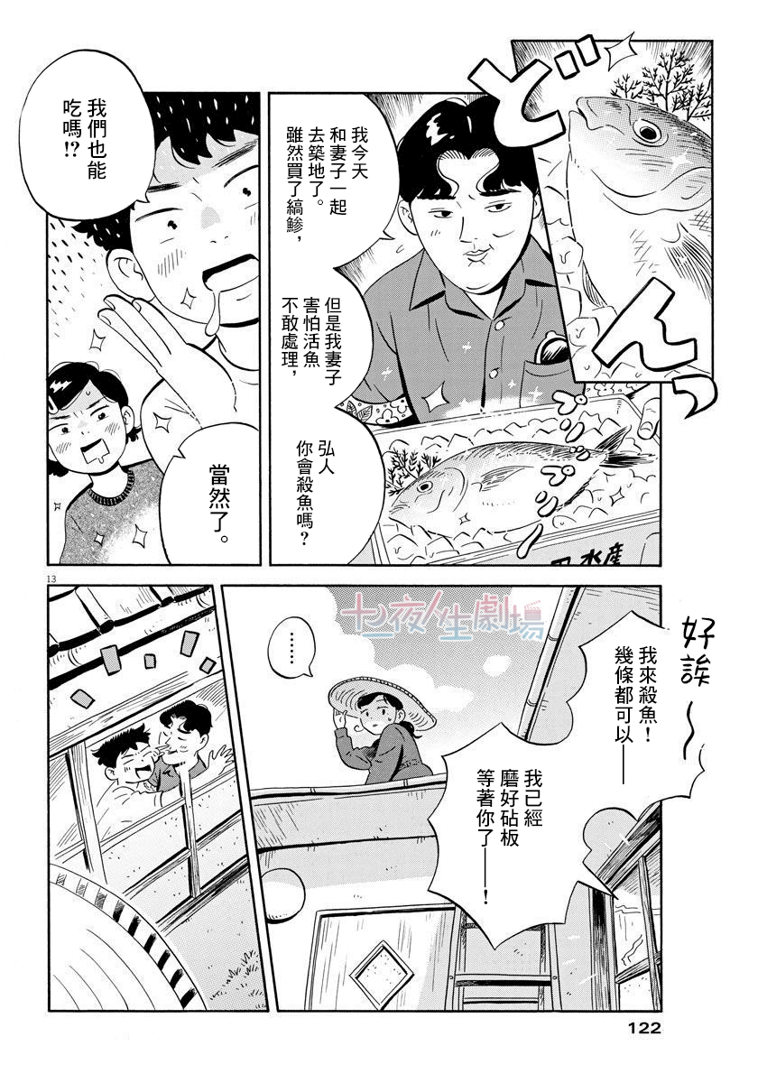 《平屋小品》漫画最新章节第7话 砧板与缟鲹免费下拉式在线观看章节第【13】张图片