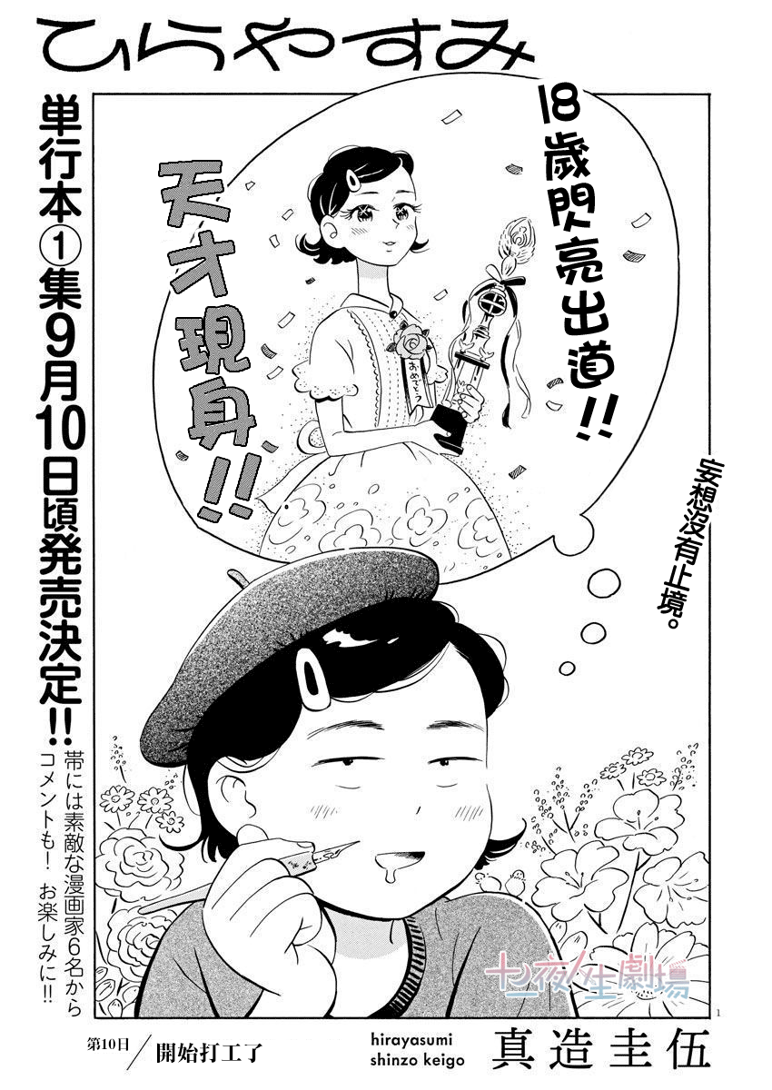 《平屋小品》漫画最新章节第10话 开始打工了免费下拉式在线观看章节第【1】张图片