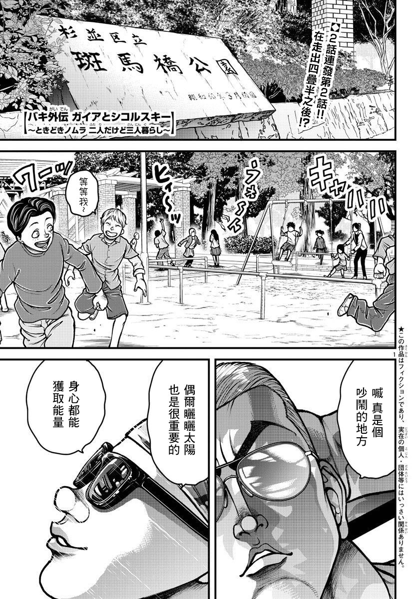 《刃牙外传 盖亚与西科尔斯基 ~有时候是野村 虽为二人的三人生活~》漫画最新章节第6话免费下拉式在线观看章节第【1】张图片