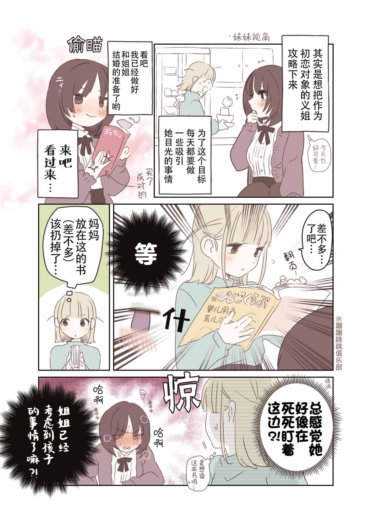 《森原创百合作品集》漫画最新章节想百合的义妹与义姐的误会免费下拉式在线观看章节第【2】张图片