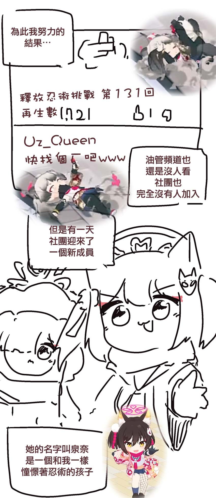 《碧蓝档案同人》漫画最新章节忍者的秘密免费下拉式在线观看章节第【2】张图片