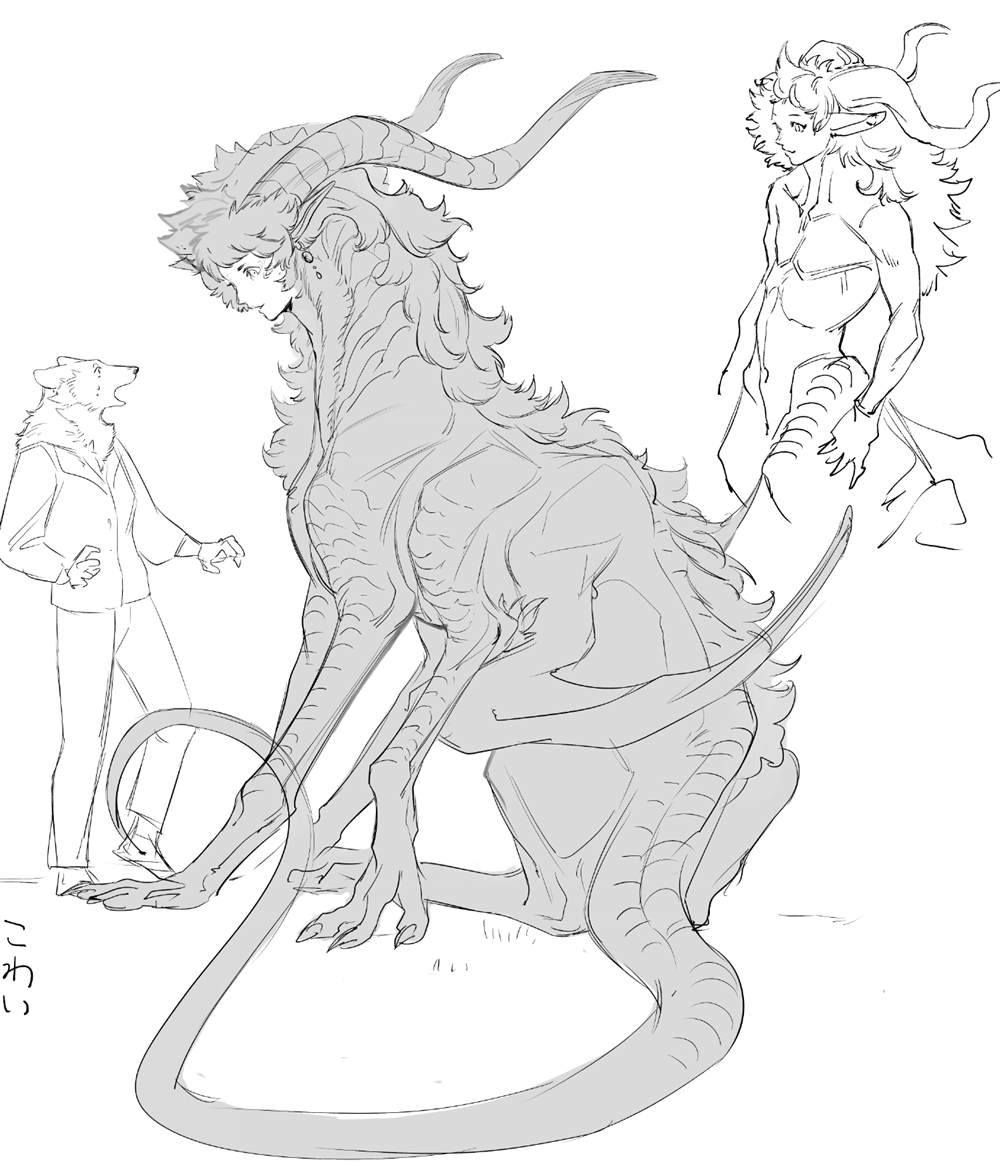 《加油吧 使魔小狼！》漫画最新章节未使用设定免费下拉式在线观看章节第【1】张图片