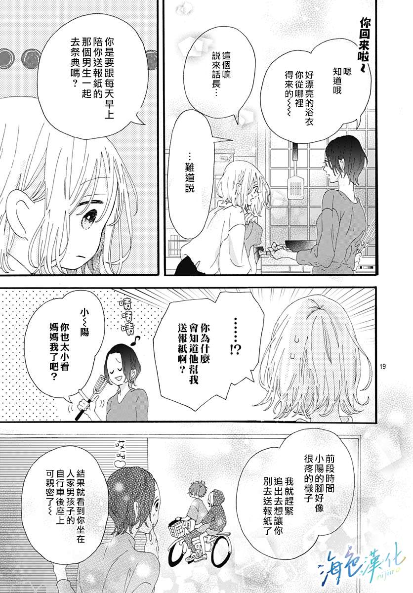 《Sparkling Blue》漫画最新章节第2话免费下拉式在线观看章节第【19】张图片