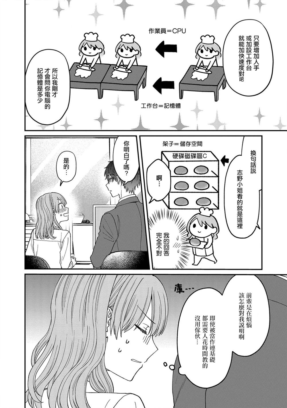 《「能看懂」气氛的公司新人与板著脸的前辈》漫画最新章节第7话免费下拉式在线观看章节第【4】张图片
