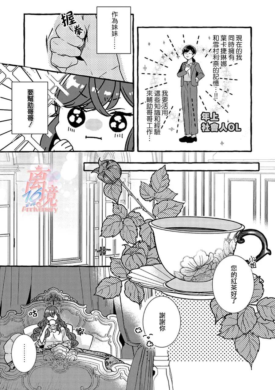 《反派千金要转职成兄控》漫画最新章节第1.5话免费下拉式在线观看章节第【8】张图片