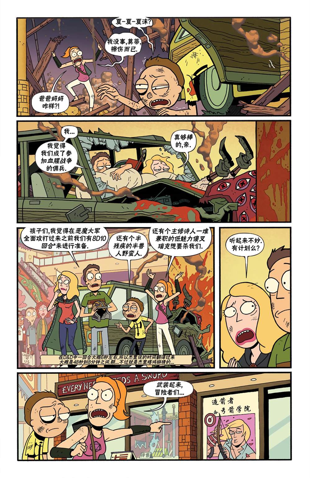 《瑞克和莫蒂之龙与地下城》漫画最新章节第7话免费下拉式在线观看章节第【13】张图片