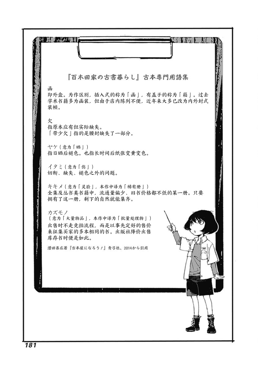 《百木田家的旧书生活》漫画最新章节第1卷附录免费下拉式在线观看章节第【1】张图片