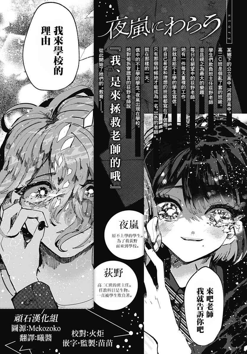 《笑面夜岚》漫画最新章节第3话免费下拉式在线观看章节第【1】张图片