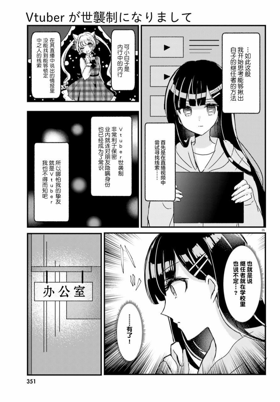 《Vtuber变成了世袭制》漫画最新章节第1话免费下拉式在线观看章节第【5】张图片