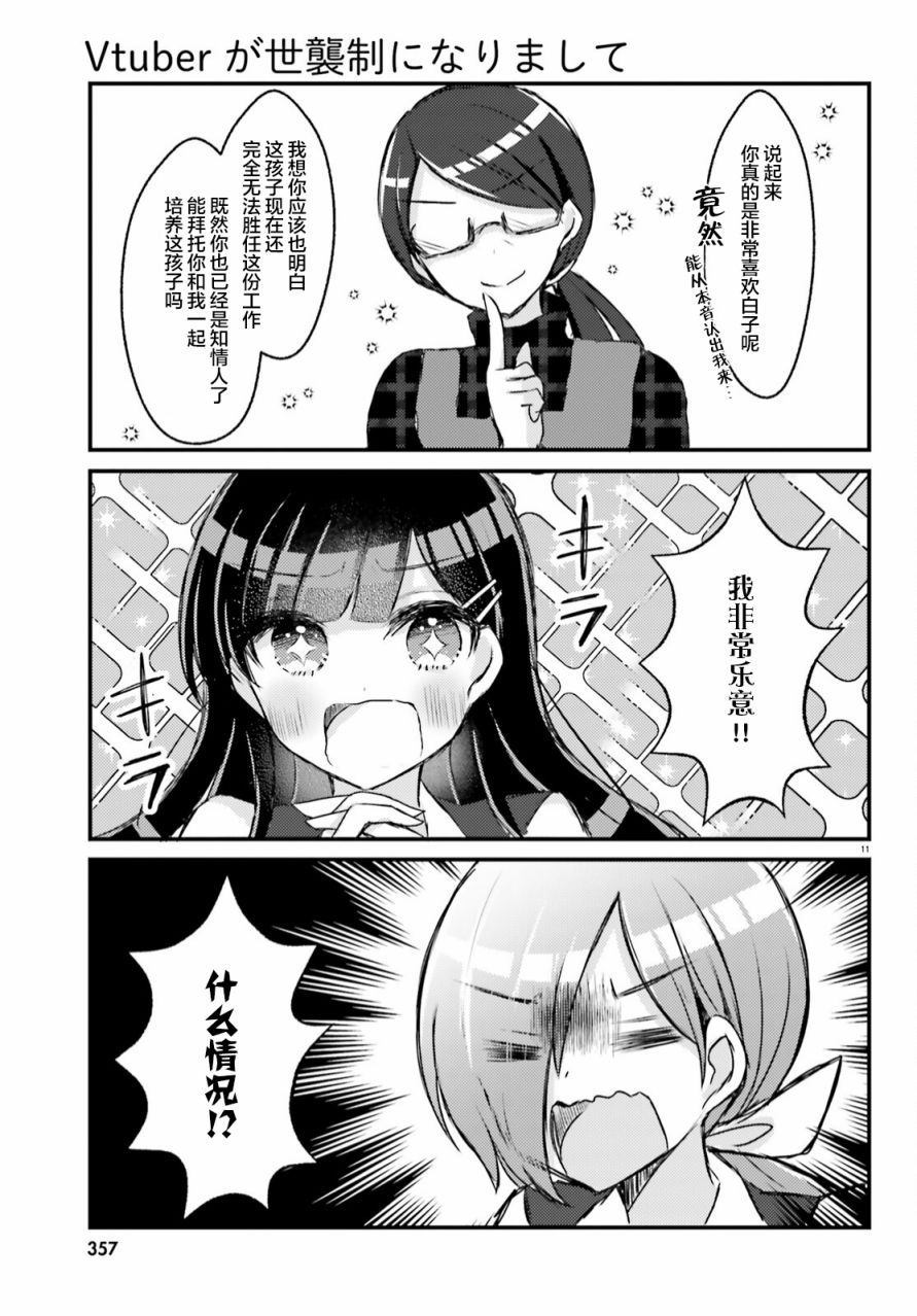 《Vtuber变成了世袭制》漫画最新章节第1话免费下拉式在线观看章节第【11】张图片