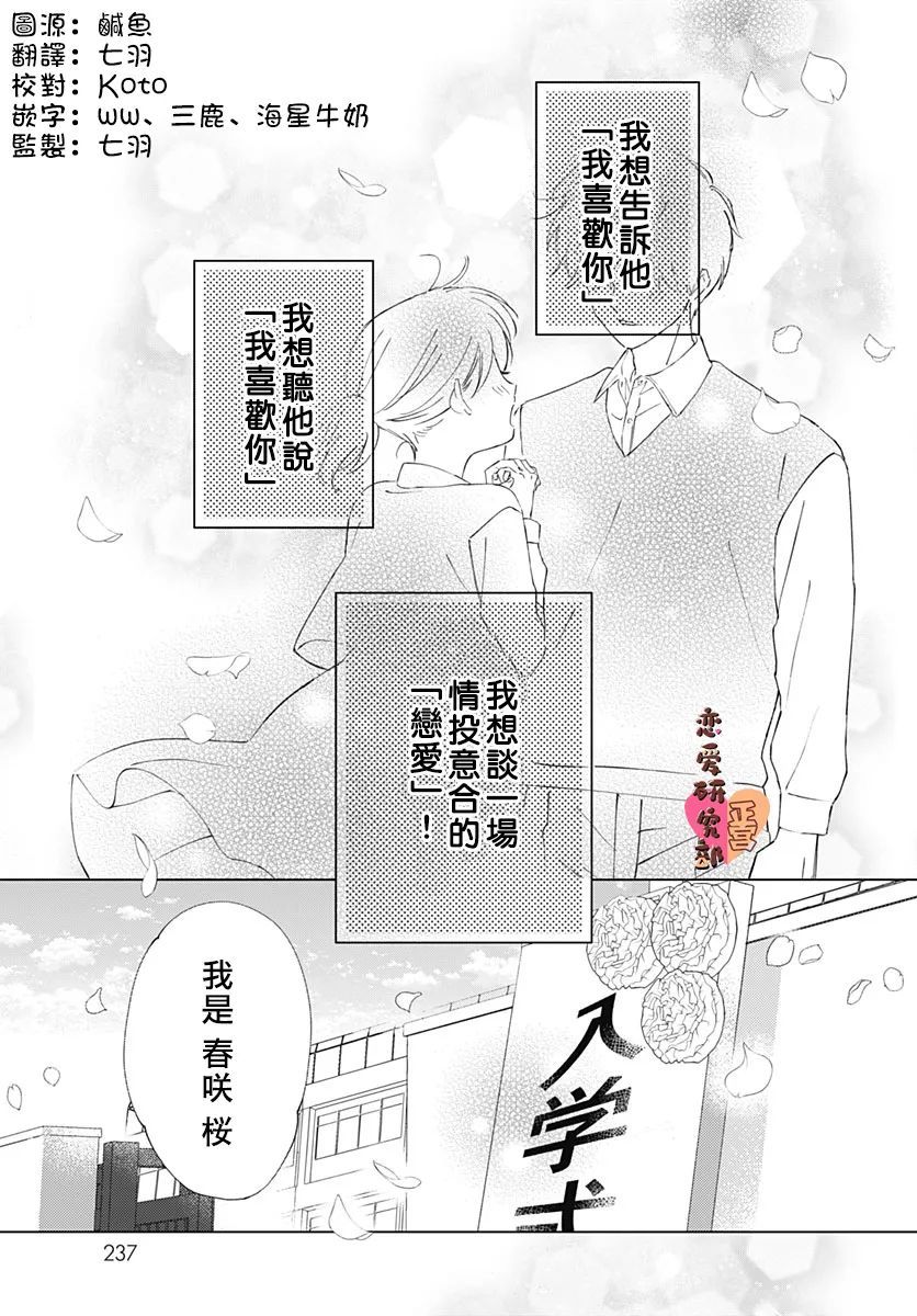 《恋恋恋》漫画最新章节第1话免费下拉式在线观看章节第【2】张图片