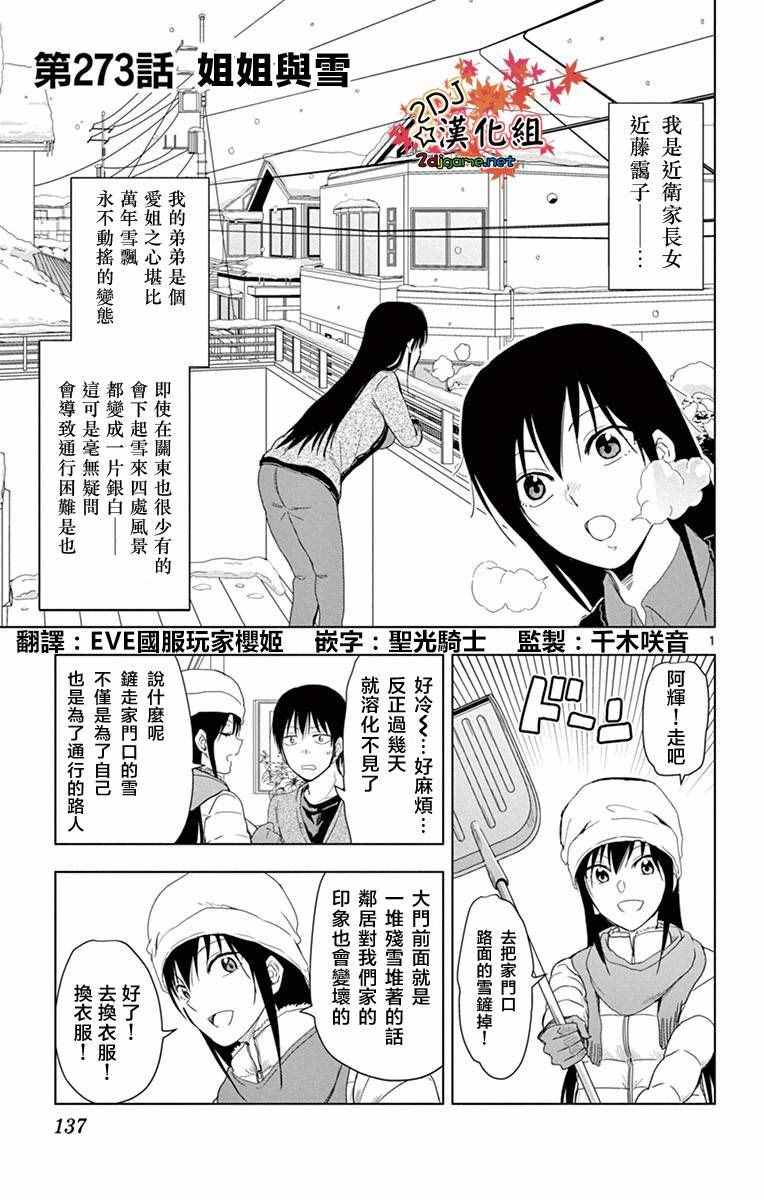 《姐姐的妄想日记》漫画最新章节第273话 姐姐与雪免费下拉式在线观看章节第【1】张图片