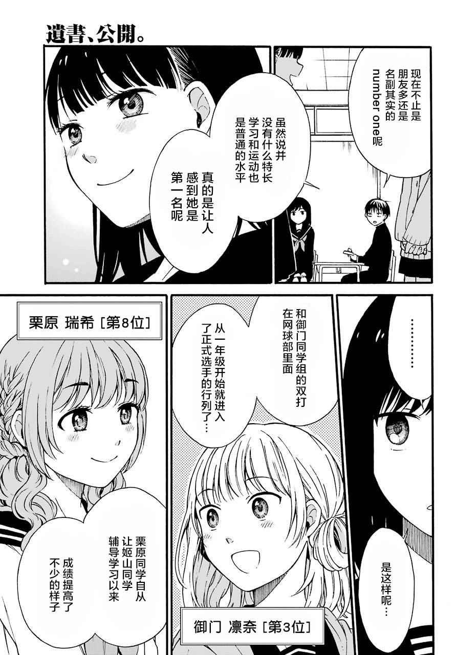 《遗书、公开》漫画最新章节第1话免费下拉式在线观看章节第【20】张图片