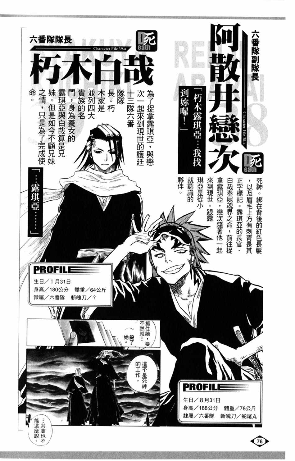 《死神》漫画最新章节设定集02免费下拉式在线观看章节第【2】张图片