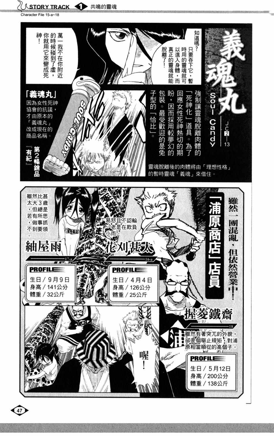 《死神》漫画最新章节设定集01免费下拉式在线观看章节第【15】张图片