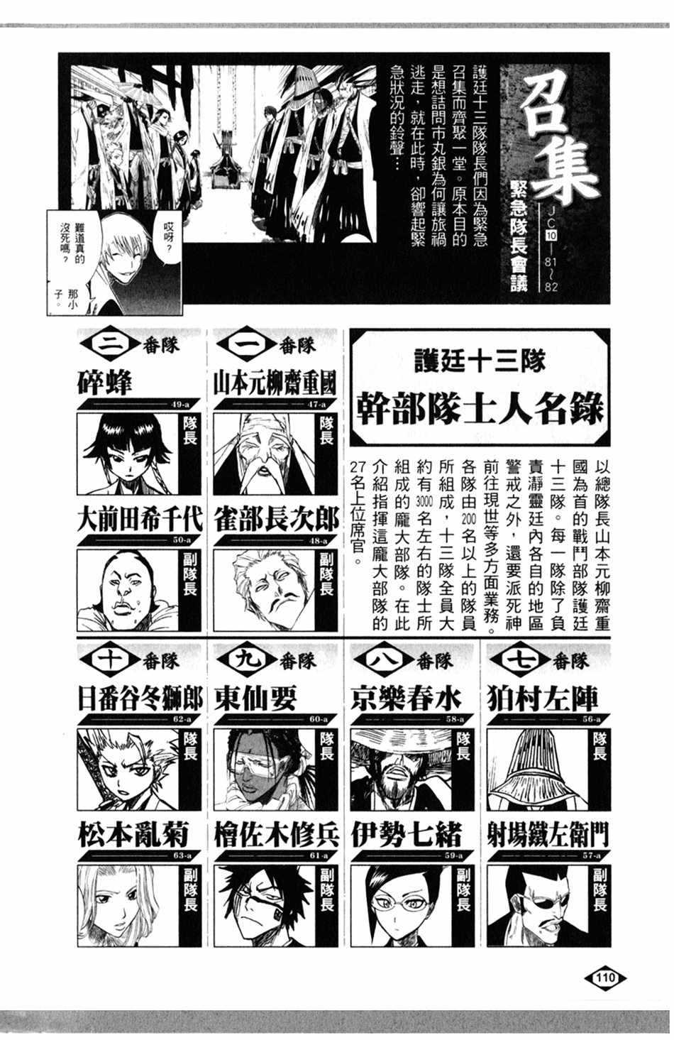 《死神》漫画最新章节设定集03免费下拉式在线观看章节第【10】张图片