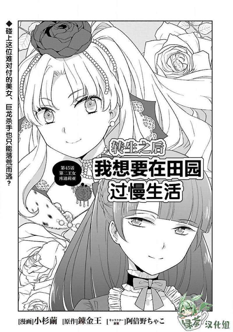 《转生之后 我想要在田园过慢生活》漫画最新章节第45话免费下拉式在线观看章节第【1】张图片