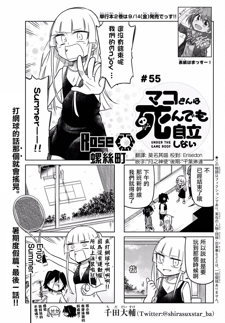 《真子小姐她死都不想自立》漫画最新章节第55话免费下拉式在线观看章节第【1】张图片