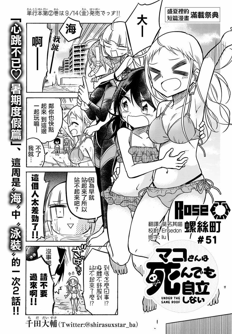 《真子小姐她死都不想自立》漫画最新章节第51话免费下拉式在线观看章节第【1】张图片