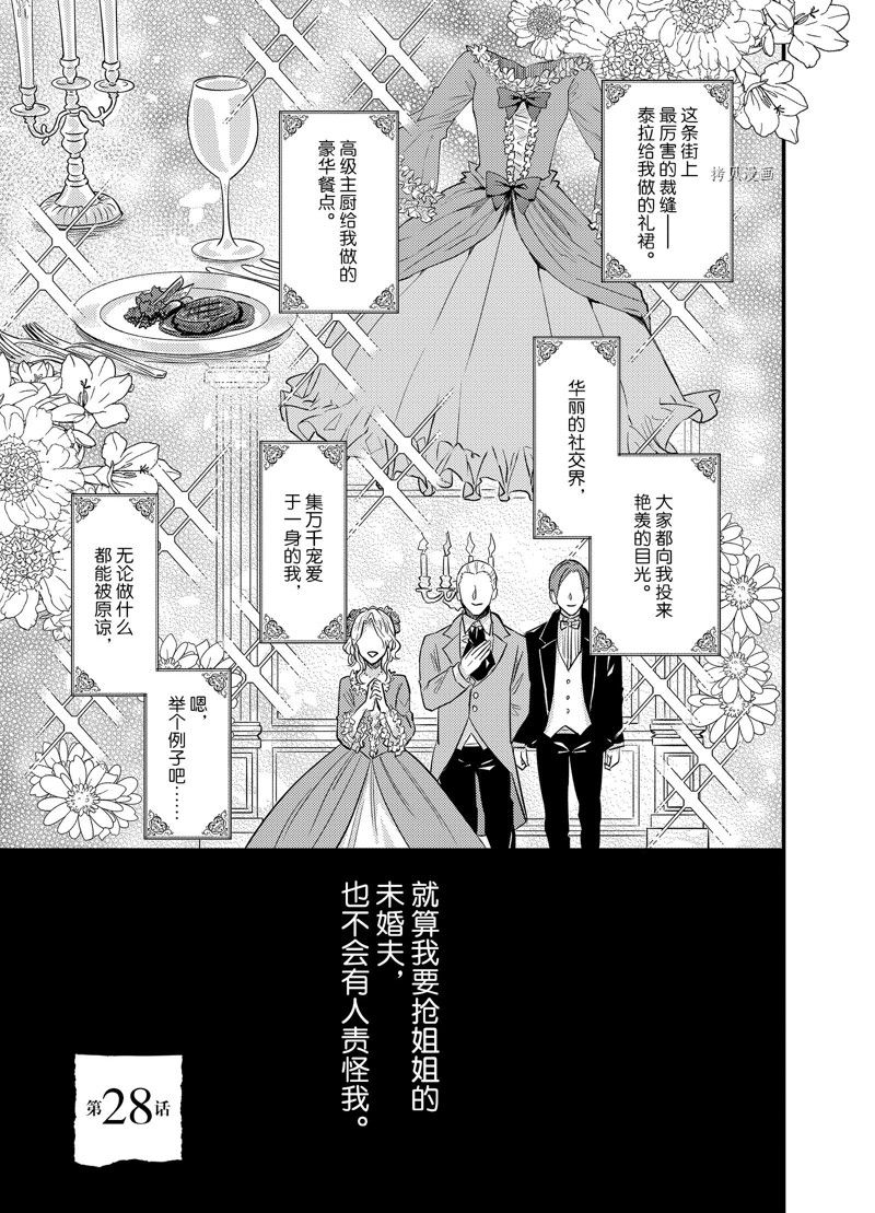 《被要求把婚约者让给妹妹》漫画最新章节第28话免费下拉式在线观看章节第【1】张图片