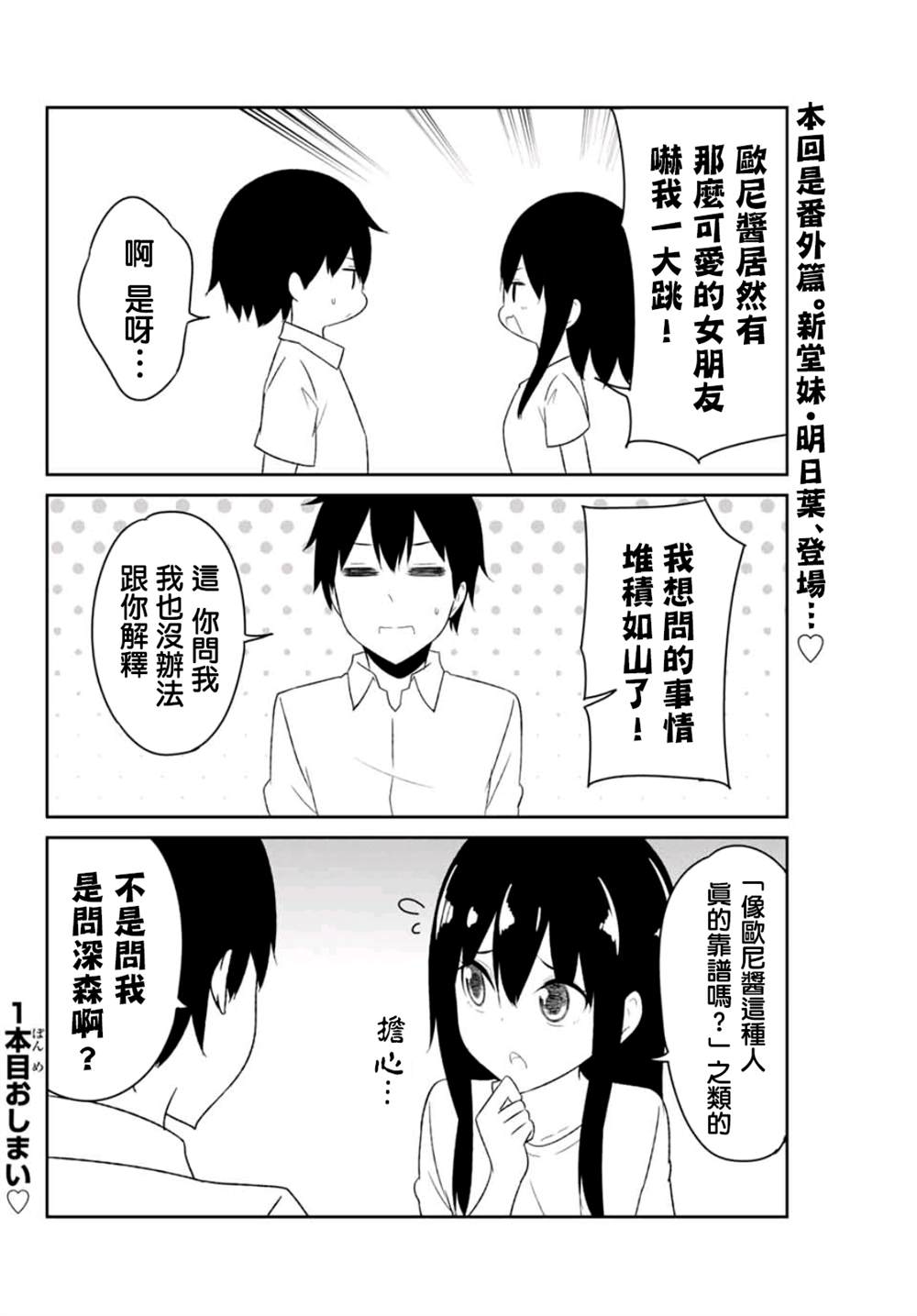 《二重女友的击败方法》漫画最新章节第14.5话免费下拉式在线观看章节第【1】张图片