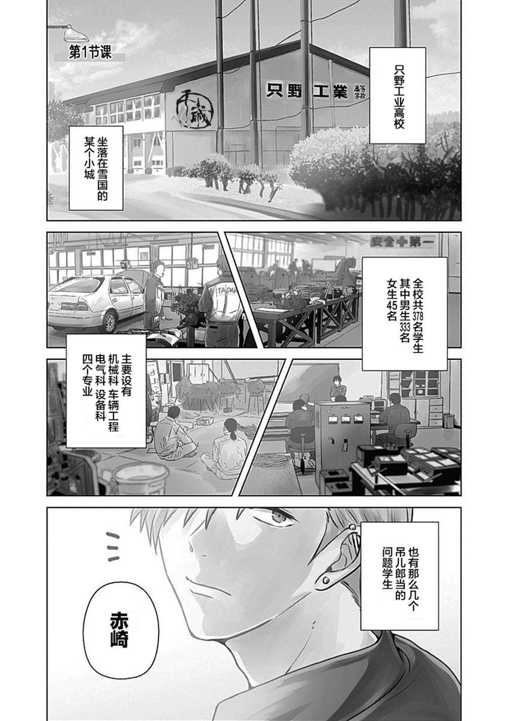 《只野工业高校日常》漫画最新章节第1话免费下拉式在线观看章节第【2】张图片