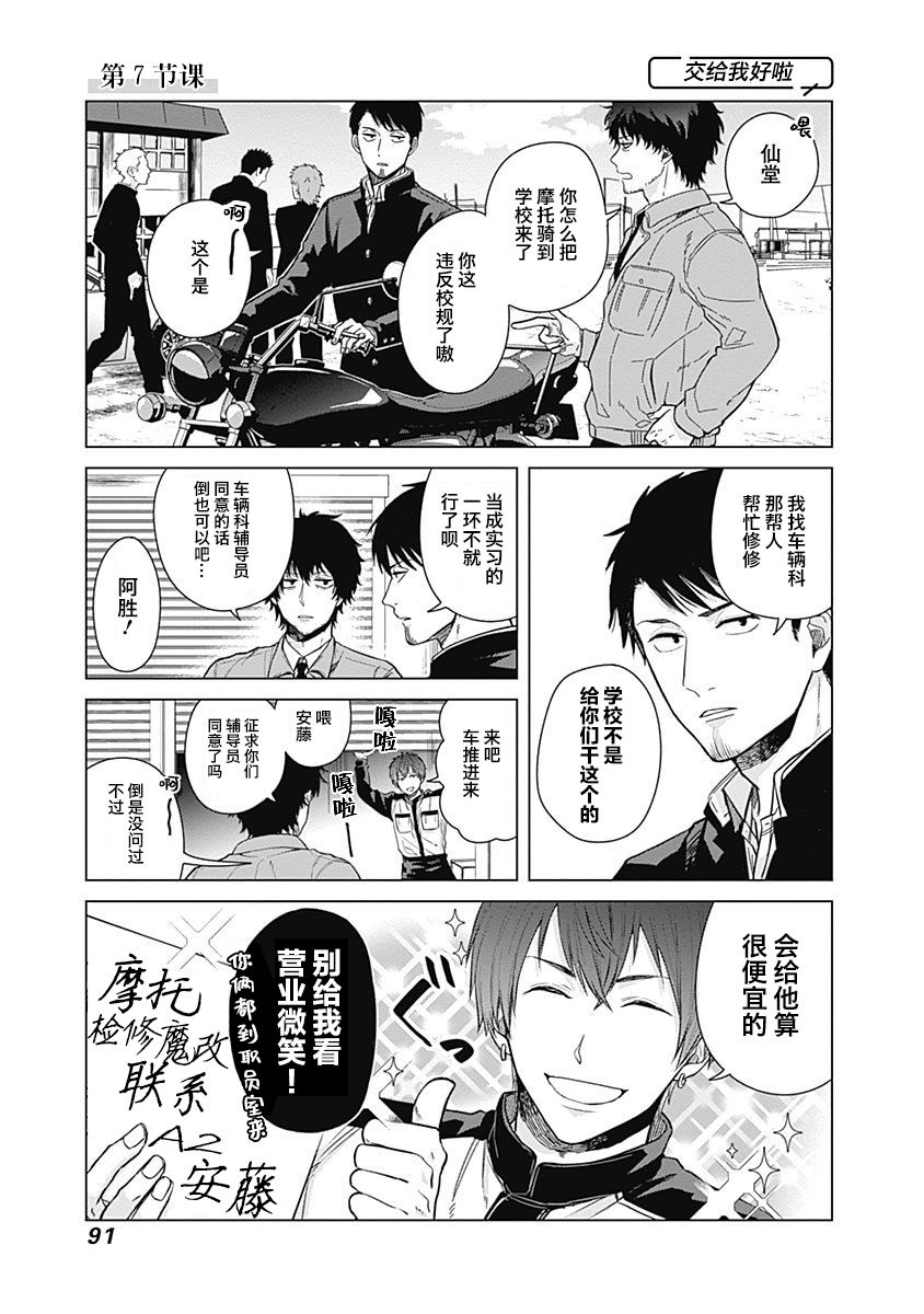 《只野工业高校日常》漫画最新章节第7话免费下拉式在线观看章节第【1】张图片