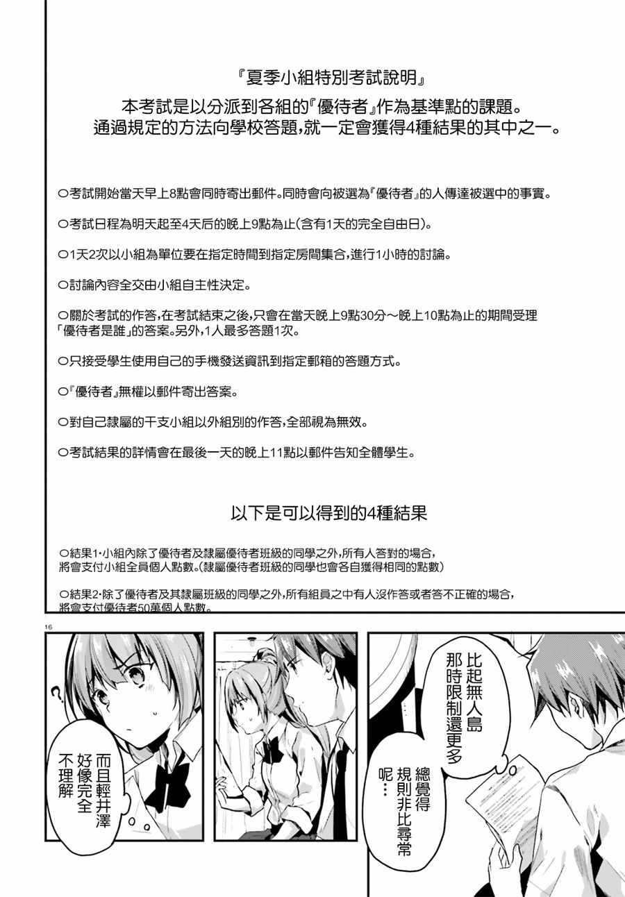 《欢迎来到实力至上主义的教室》漫画最新章节第29话免费下拉式在线观看章节第【16】张图片