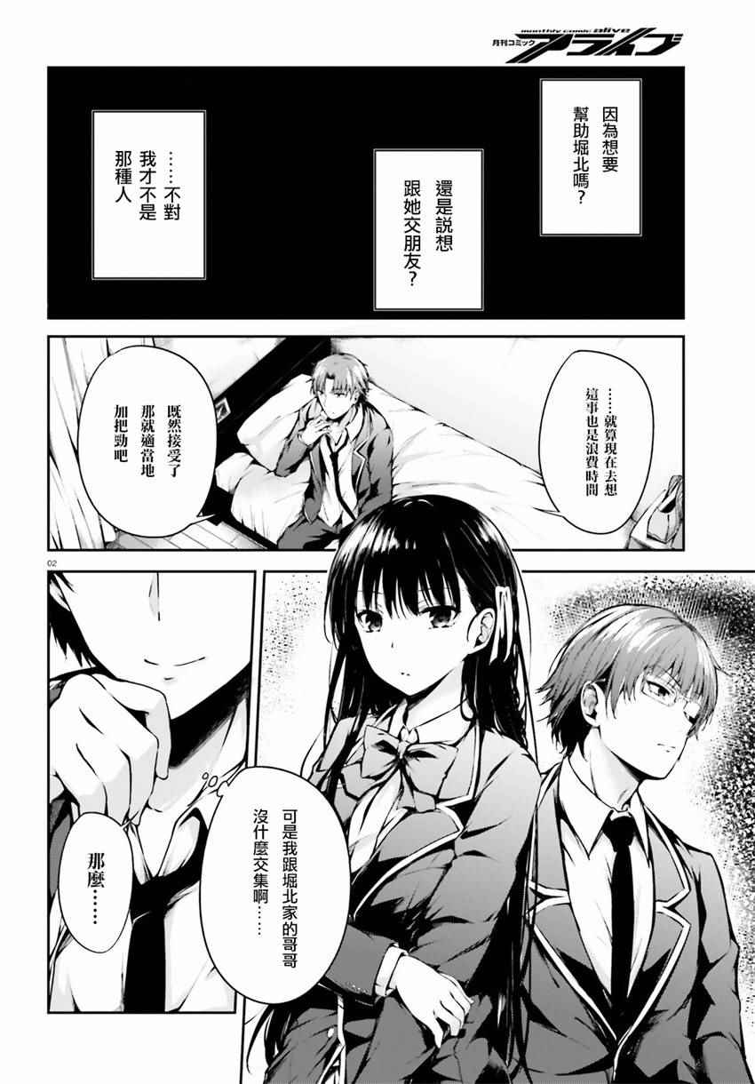 《欢迎来到实力至上主义的教室》漫画最新章节√堀北02话免费下拉式在线观看章节第【2】张图片