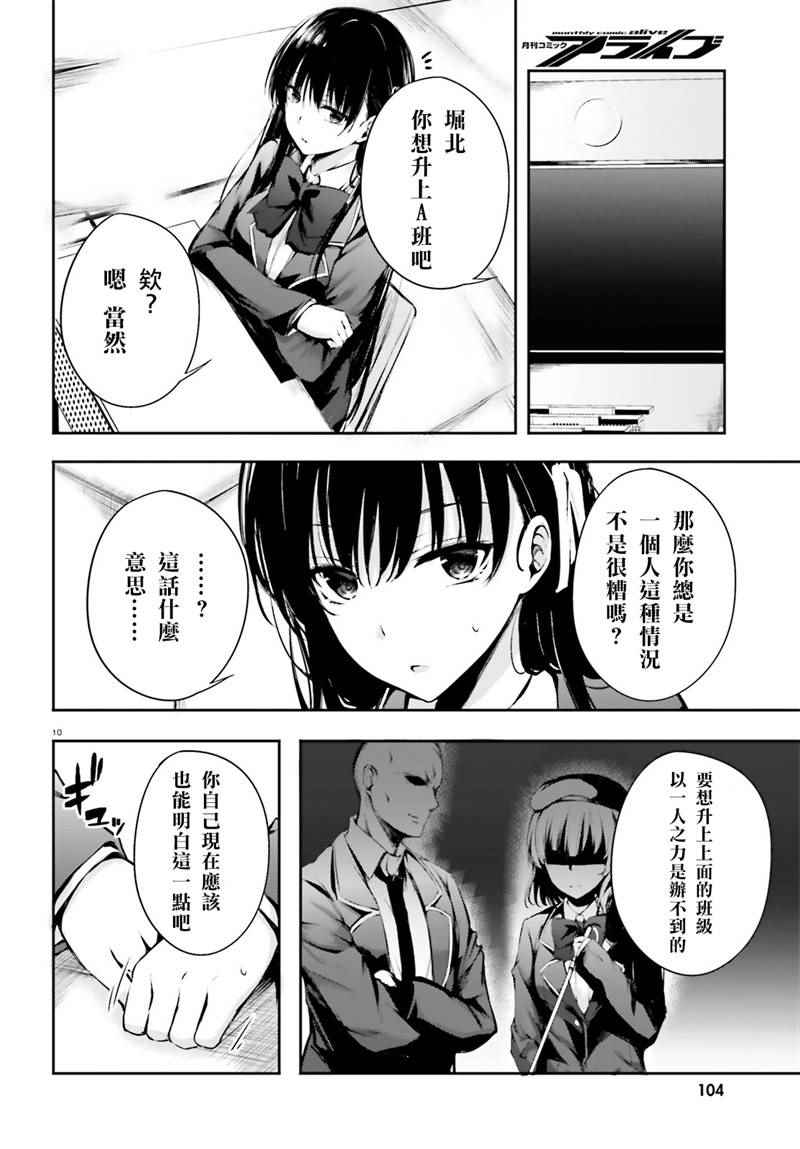 《欢迎来到实力至上主义的教室》漫画最新章节√堀北03话免费下拉式在线观看章节第【10】张图片