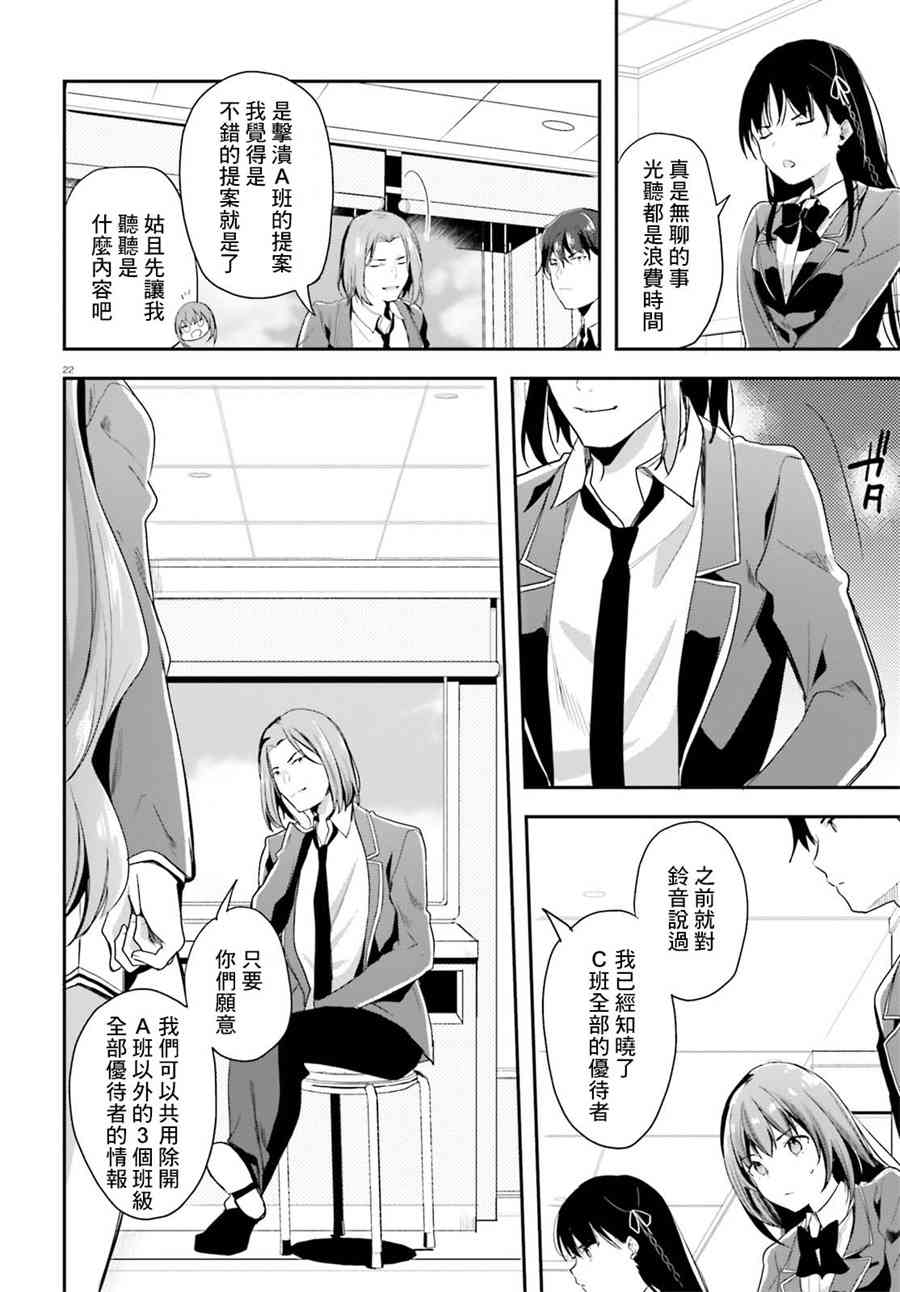 《欢迎来到实力至上主义的教室》漫画最新章节第36话免费下拉式在线观看章节第【22】张图片