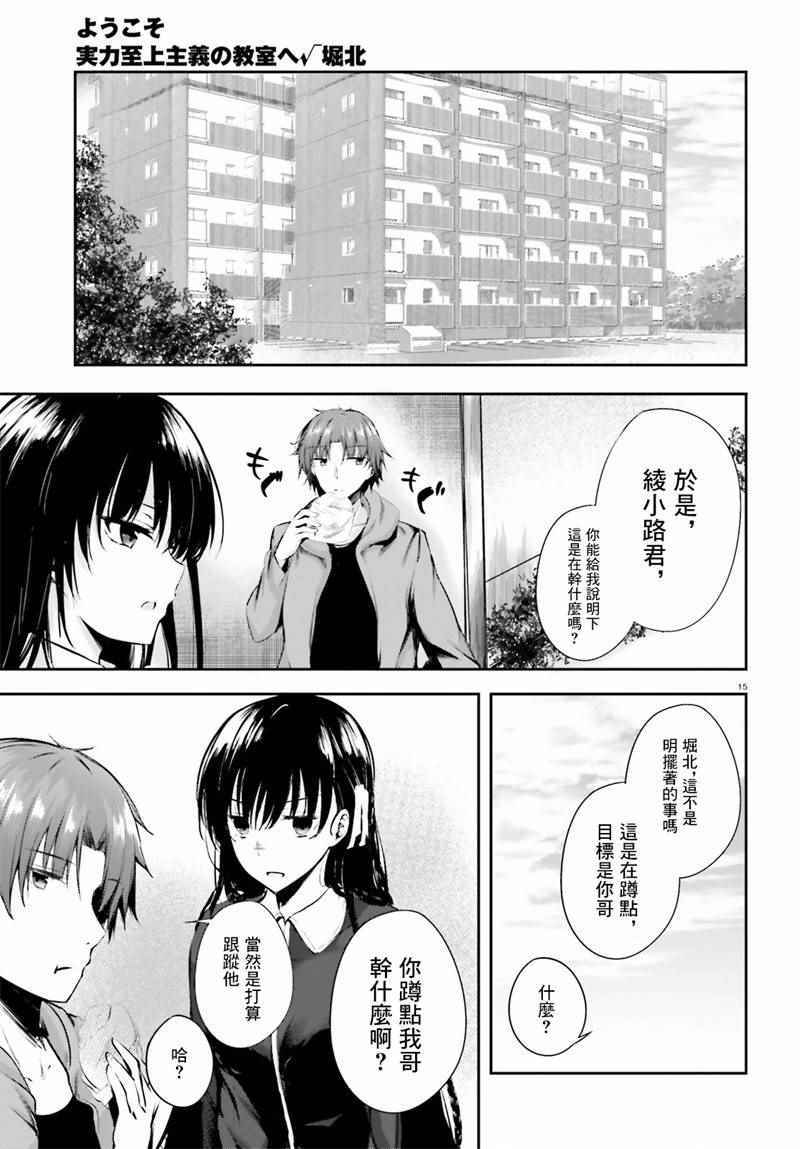 《欢迎来到实力至上主义的教室》漫画最新章节√堀北04话免费下拉式在线观看章节第【15】张图片