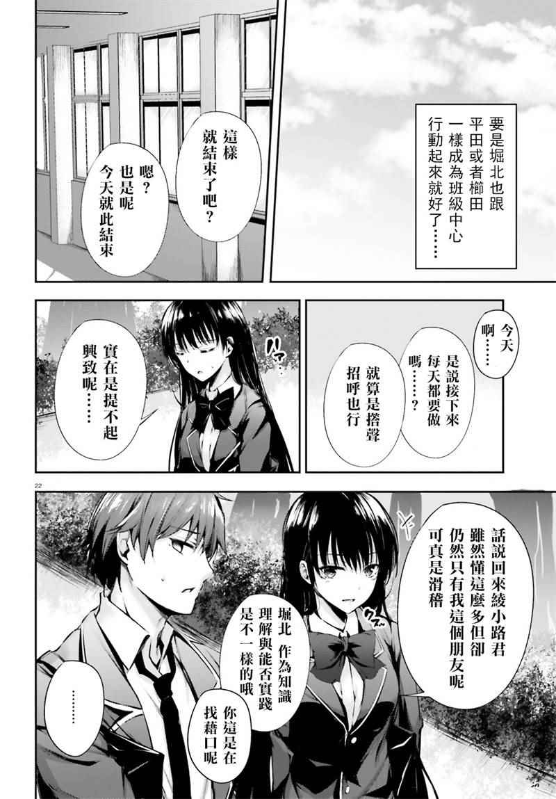 《欢迎来到实力至上主义的教室》漫画最新章节√堀北03话免费下拉式在线观看章节第【22】张图片