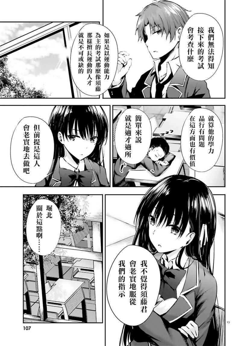 《欢迎来到实力至上主义的教室》漫画最新章节√堀北03话免费下拉式在线观看章节第【13】张图片