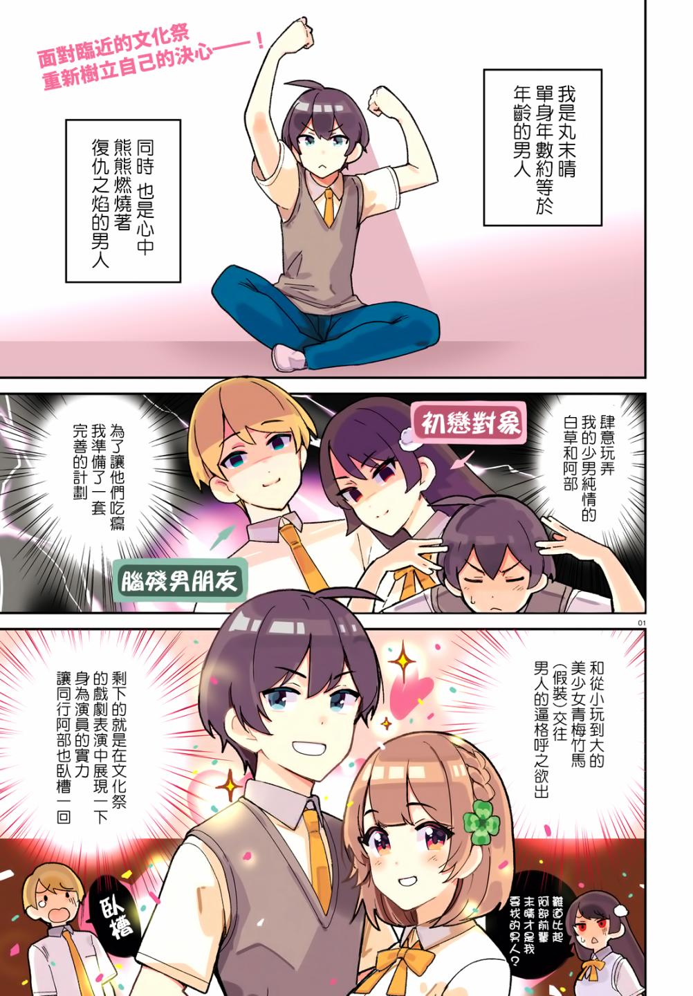 《青梅竹马绝对不会输的恋爱喜剧》漫画最新章节第6话免费下拉式在线观看章节第【1】张图片