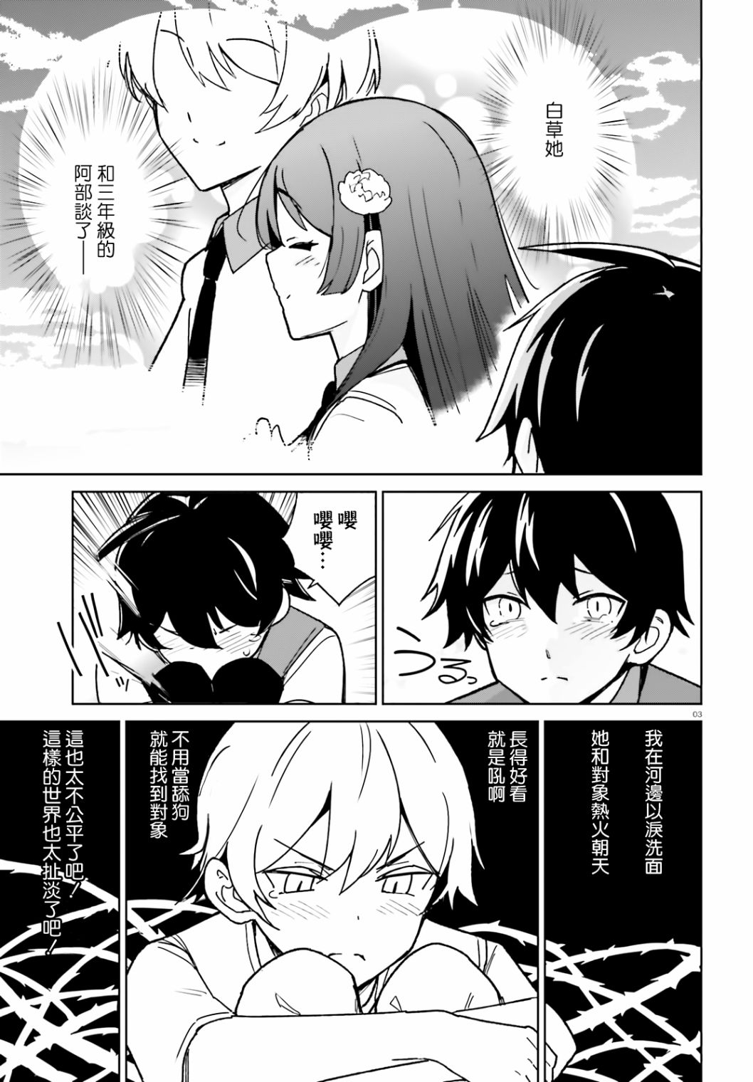 《青梅竹马绝对不会输的恋爱喜剧》漫画最新章节第2话免费下拉式在线观看章节第【3】张图片