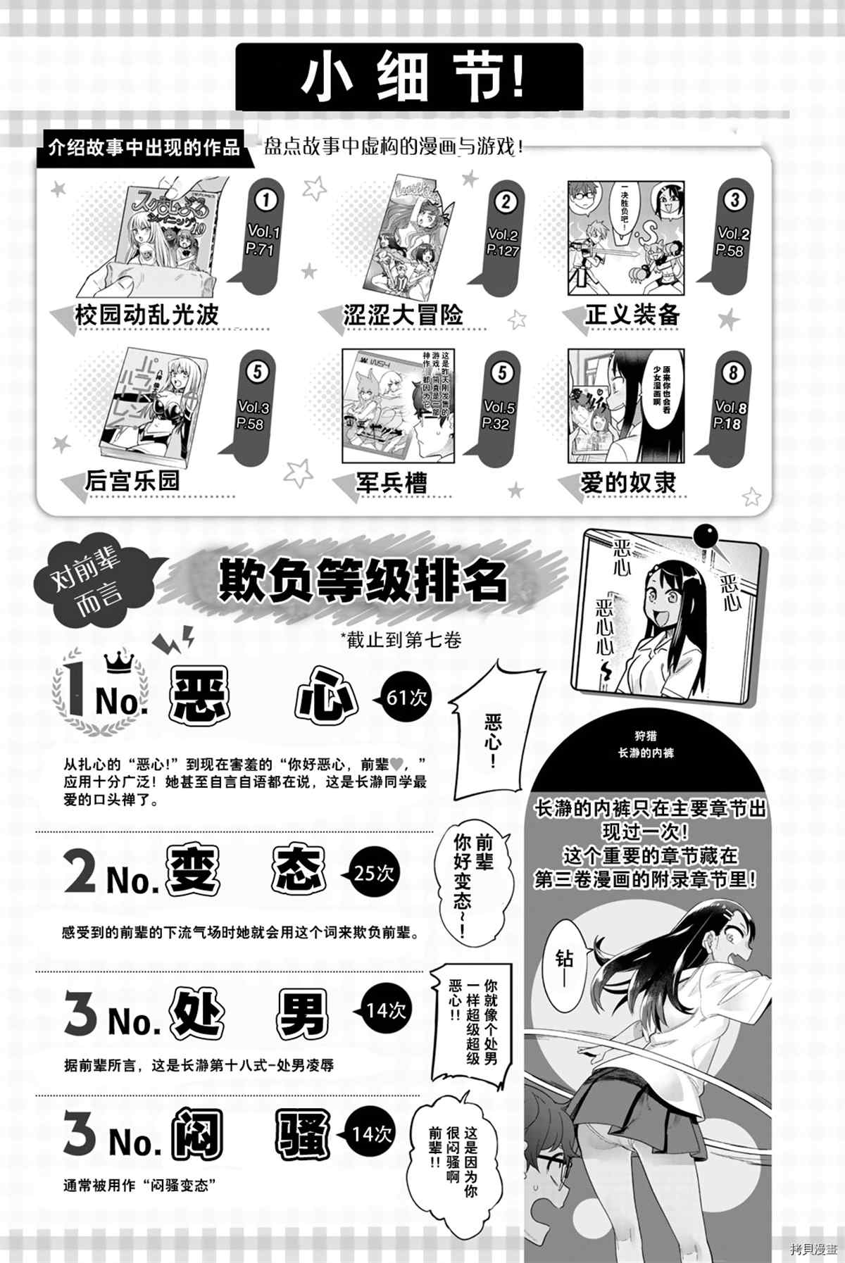 《不要欺负我、长瀞同学》漫画最新章节官方设定集免费下拉式在线观看章节第【28】张图片